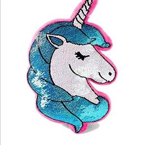 Unicorn sequin flip pillow